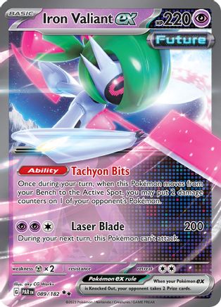 Iron Valiant ex (089/182) [SV04 Paradox Rift] Holofoil - Double Rare
