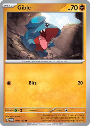 Gible (094) [SV04 Paradox Rift] Reverse Holofoil - Common