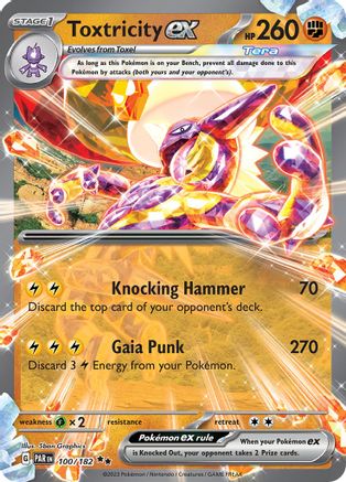 Toxtricity ex (100) [SV04 Paradox Rift] Holofoil - Double Rare