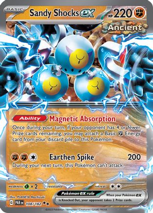 Sandy Shocks ex (108/182) [SV04 Paradox Rift] Holofoil - Double Rare