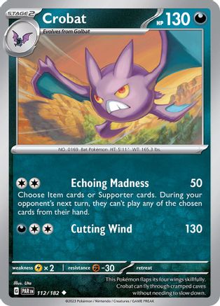 Crobat (112) [SV04 Paradox Rift] Reverse Holofoil - Uncommon