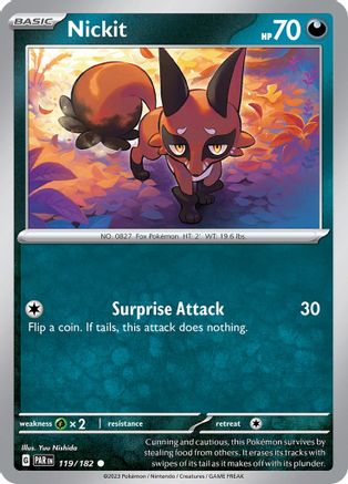 Nickit (119) [SV04 Paradox Rift] Reverse Holofoil - Common