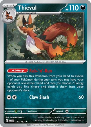 Thievul (120) [SV04 Paradox Rift] Holofoil - Rare