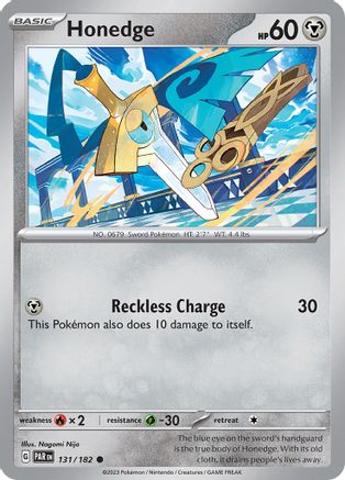 Honedge (131/182) [SV04 Paradox Rift] Reverse Holofoil - Common