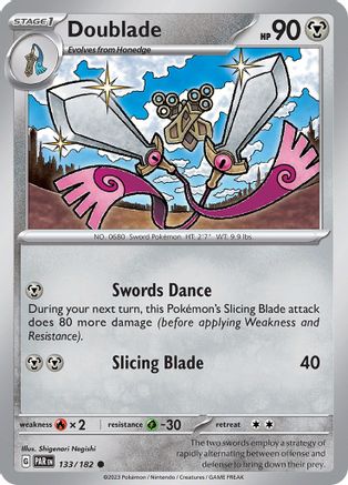 Doublade (133/182) [SV04 Paradox Rift] Reverse Holofoil - Common