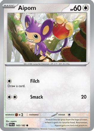 Aipom (145/182) [SV04 Paradox Rift] Reverse Holofoil - Common