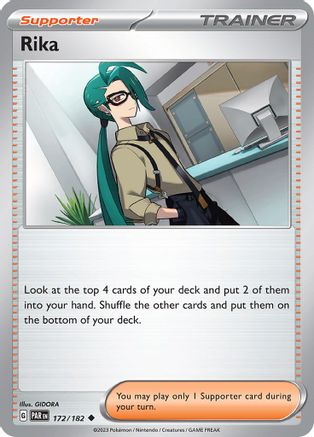Rika (172) [SV04 Paradox Rift] Reverse Holofoil - Uncommon