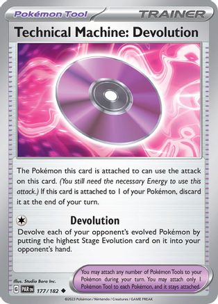 Technical Machine: Devolution (177) [SV04 Paradox Rift] Reverse Holofoil - Uncommon