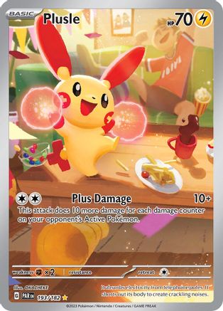Plusle (193/182) [SV04 Paradox Rift] Holofoil - Illustration Rare