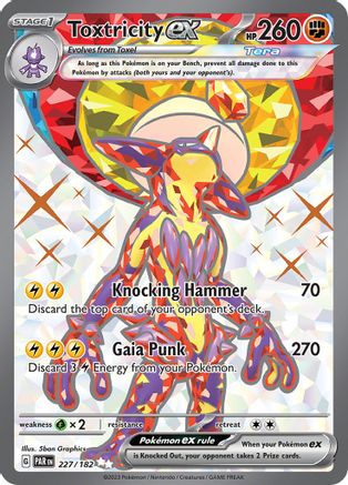 Toxtricity ex (227/182) [SV04 Paradox Rift] Holofoil - Ultra Rare