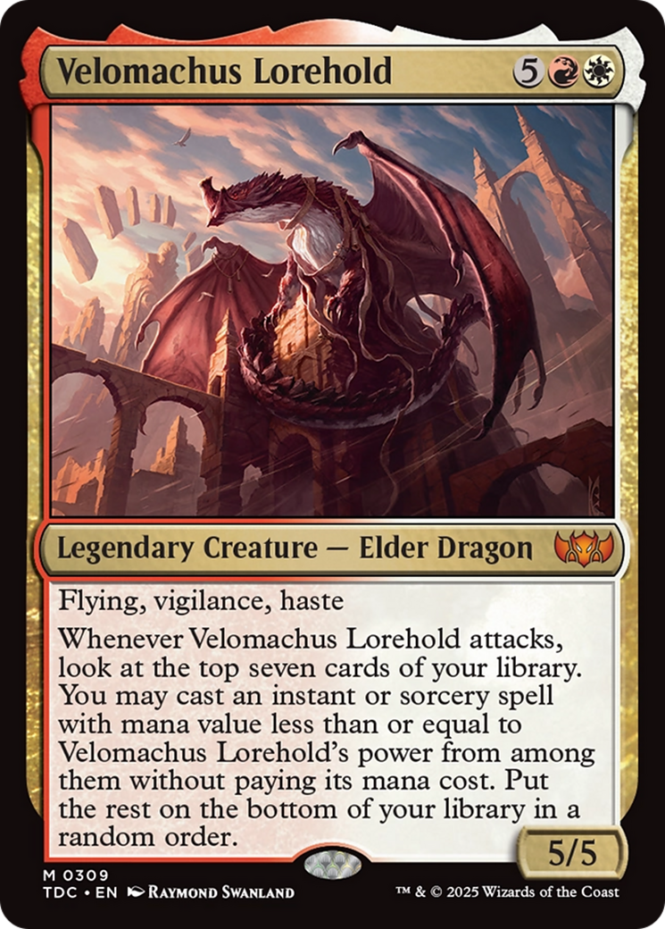 Velomachus Lorehold (TDC-309) [Commander: Tarkir: Dragonstorm]