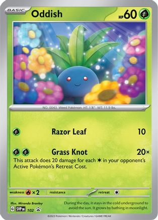 Oddish (102) [SV Scarlet & Violet Promo Cards] - Promo