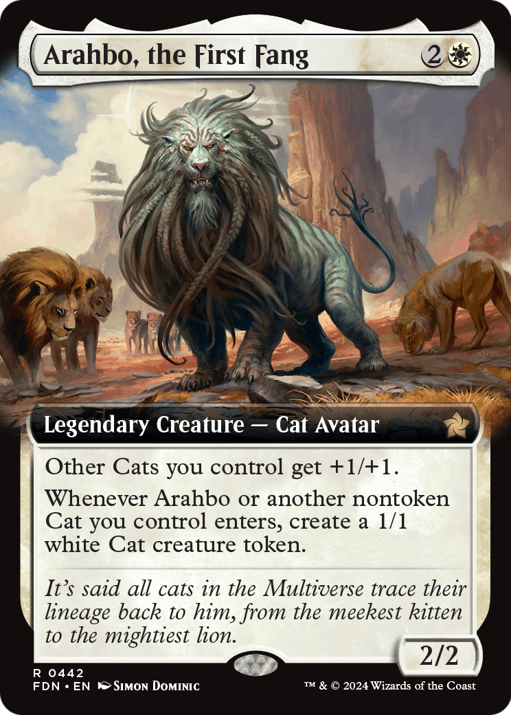 Arahbo, the First Fang (Extended Art) (FDN-442) [Foundations]