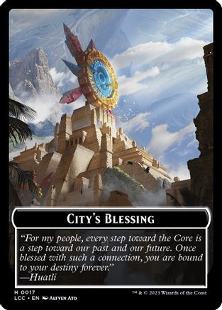 City's Blessing // Vampire (0004) Double-Sided Token (LCC-17 // 4) [Commander: The Lost Caverns of Ixalan]