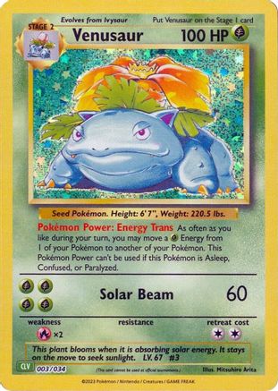 Venusaur (003) [Trading Card Game Classic] Holofoil - Classic Collection