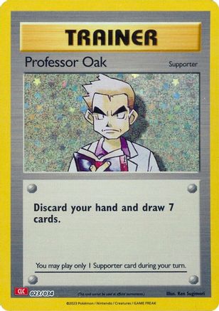 Professor Oak (CLC) (023) [Trading Card Game Classic] Holofoil - Classic Collection