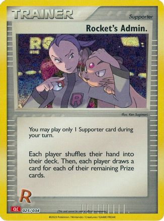 Rocket's Admin. (CLC) (025) [Trading Card Game Classic] Holofoil - Classic Collection