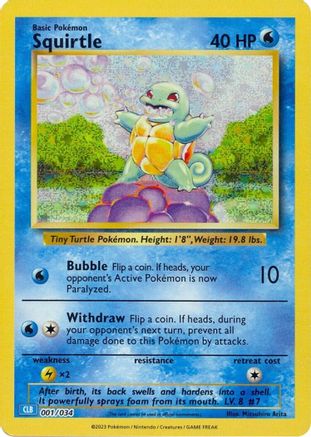 Squirtle (001) [Trading Card Game Classic] Holofoil - Classic Collection