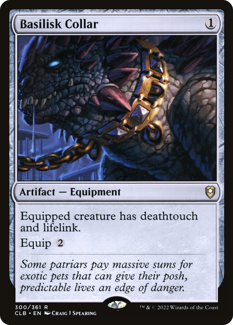 Basilisk Collar (CLB-300) [Commander Legends: Battle for Baldur's Gate] Foil