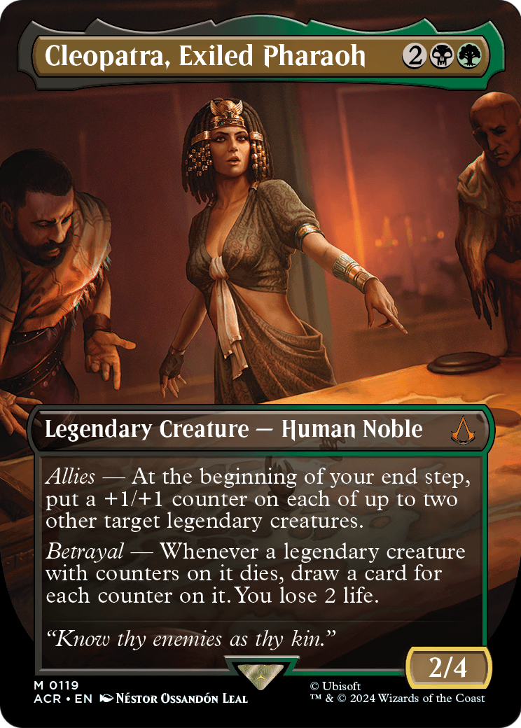 Cleopatra, Exiled Pharaoh (Borderless) (ACR-119) [Assassin's Creed] Foil