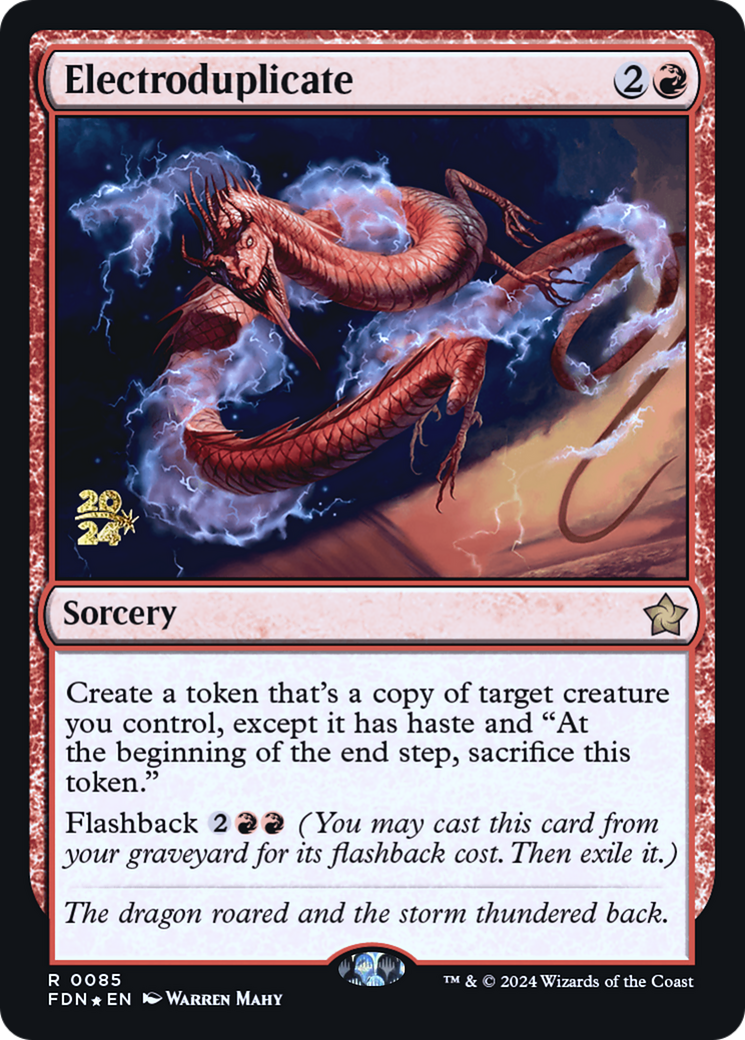 Electroduplicate (PRE-085) [Foundations Promos] Foil