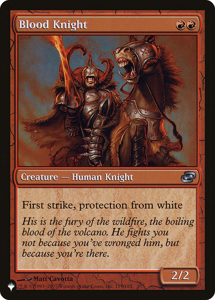 Blood Knight (LIST-PLC-115) (Colorshifted) [The List]