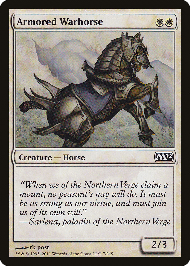Armored Warhorse (M12-007) [Magic 2012] Foil