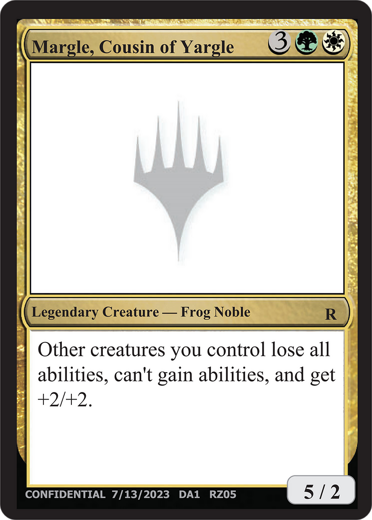 Margle, Cousin of Yargle (UNK-RZ05B) [Unknown Event]