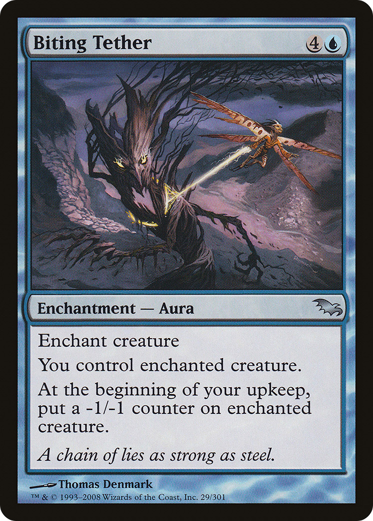 Biting Tether (SHM-029) [Shadowmoor] Foil