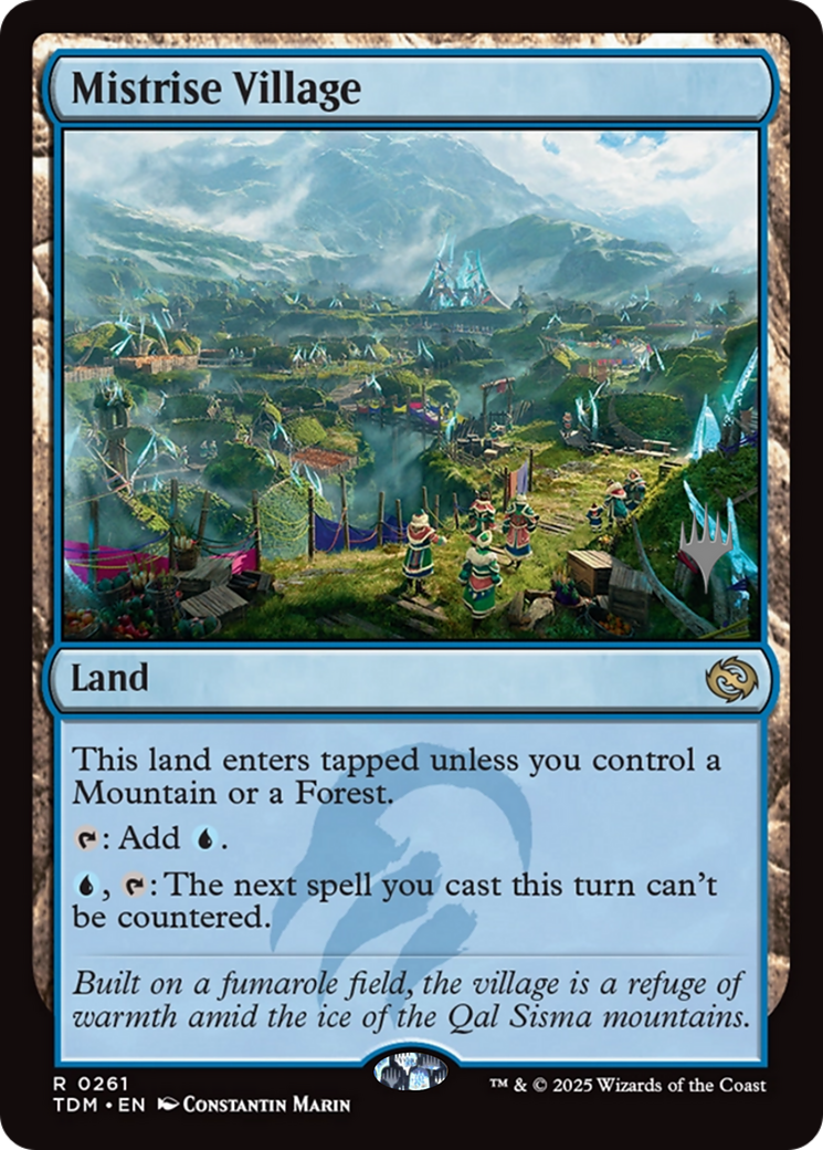 Mistrise Village (PPTDM-261) [Promo Pack: Tarkir: Dragonstorm] Foil