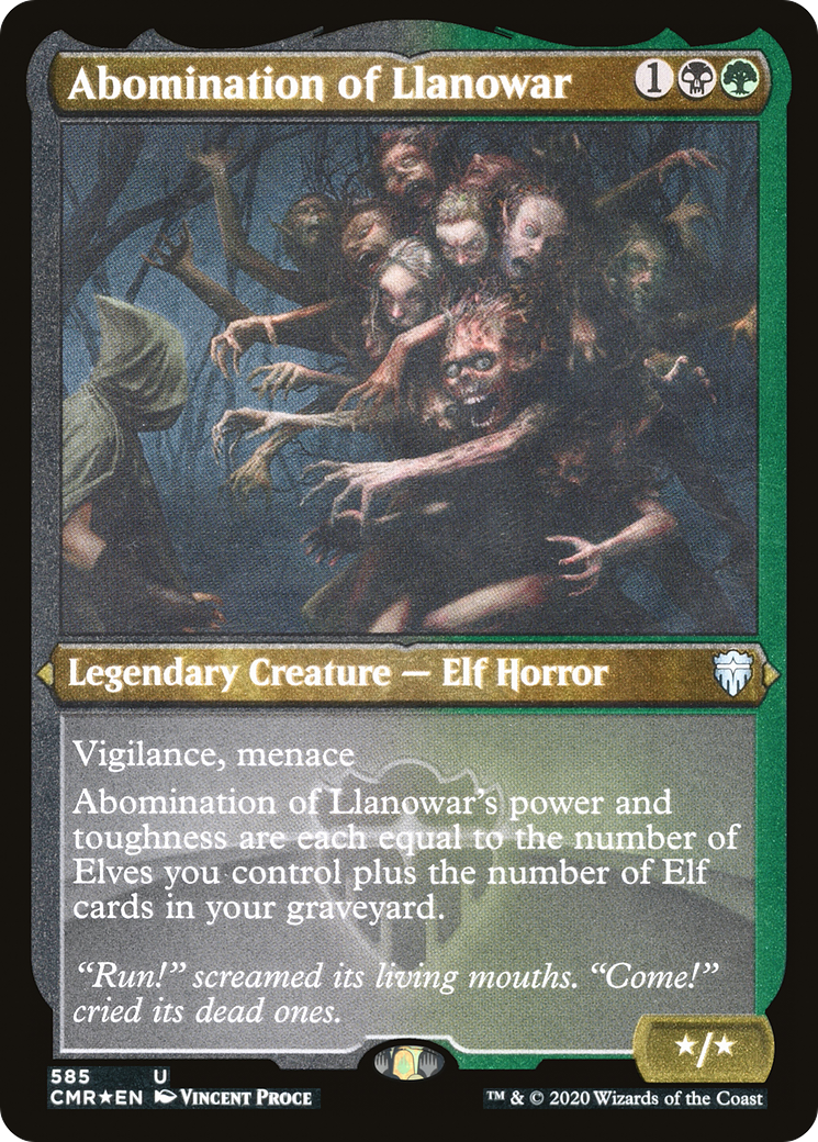 Abomination of Llanowar (Foil Etched) (CMR-585) [Commander Legends] Etched Foil