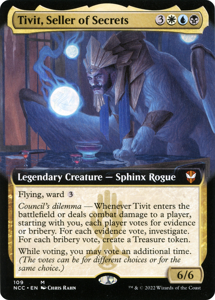 Tivit, Seller of Secrets (Extended Art) (NCC-109) [New Capenna Commander]