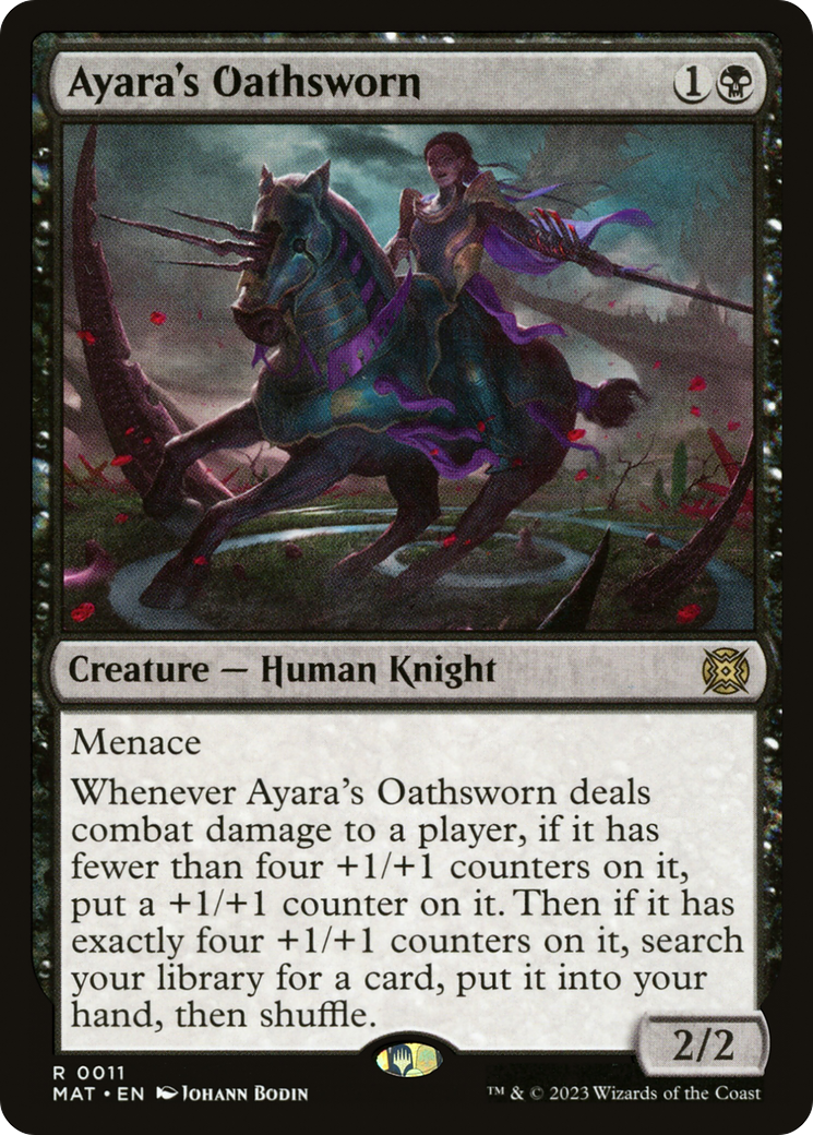 Ayara's Oathsworn (MAT-011) [March of the Machine: The Aftermath] Foil