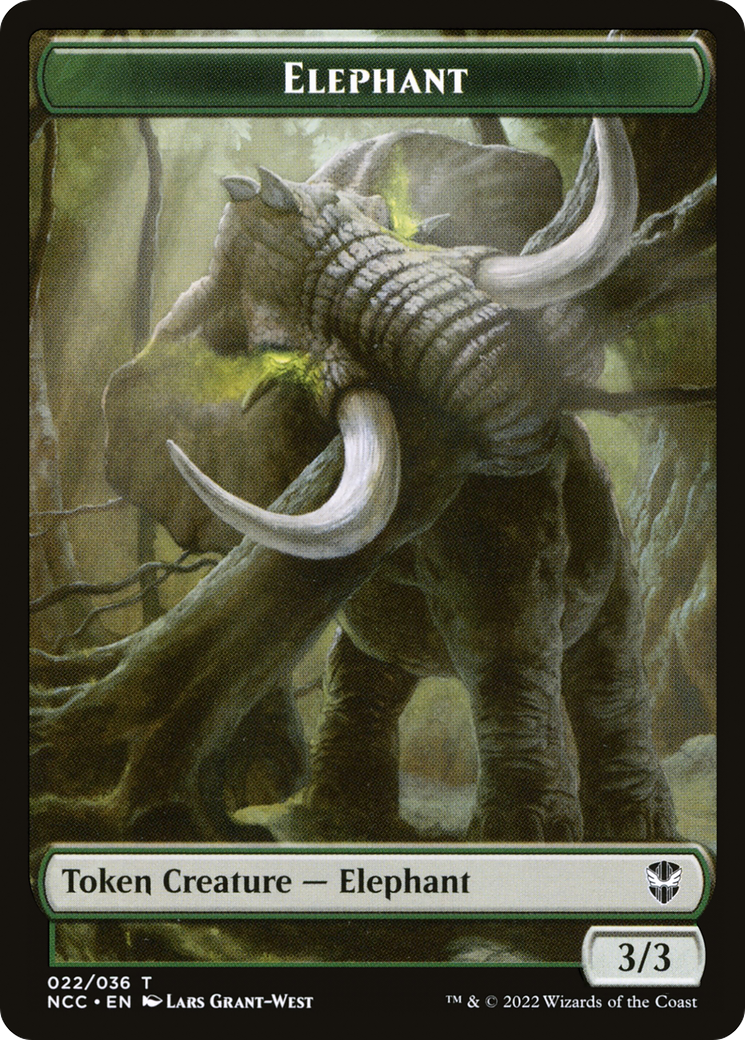 Elephant (TNCC-022) [New Capenna Commander Tokens]