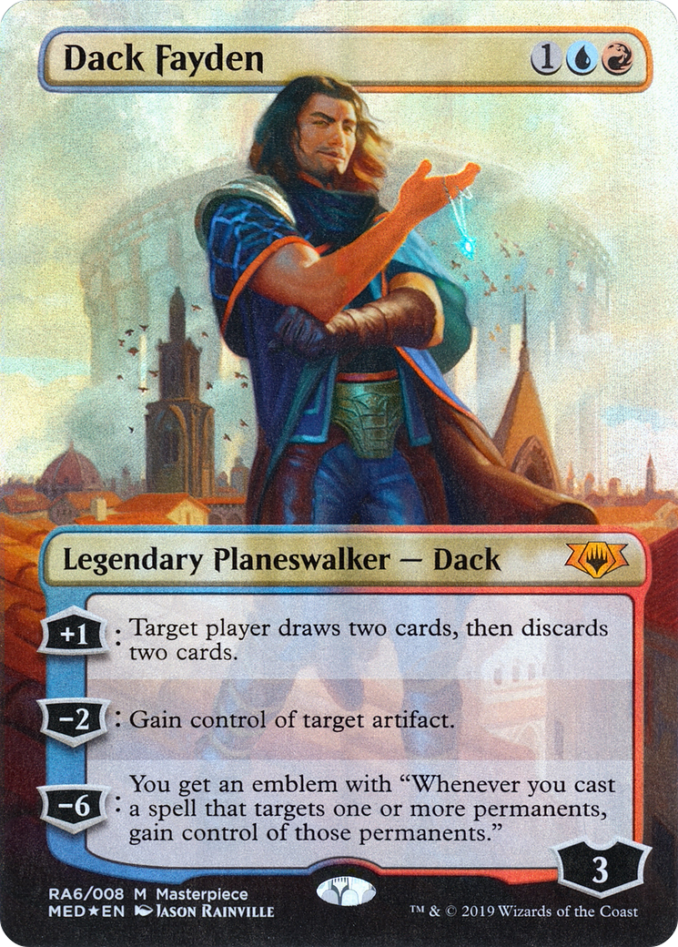 Dack Fayden (MED2-RA6) (Borderless) [Mythic Edition] Foil