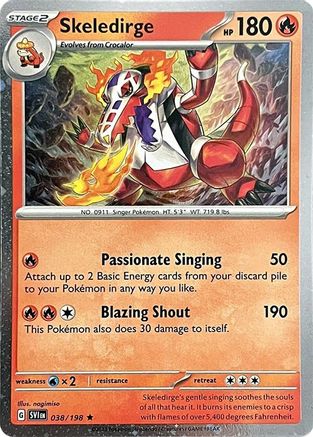 Skeledirge (Cosmos Holo) (038/198) [Miscellaneous Cards & Products] Holofoil - Rare