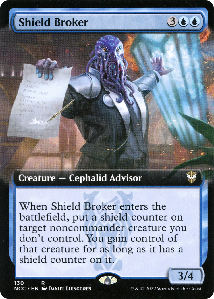 Shield Broker (Extended Art) (NCC-130) [New Capenna Commander]