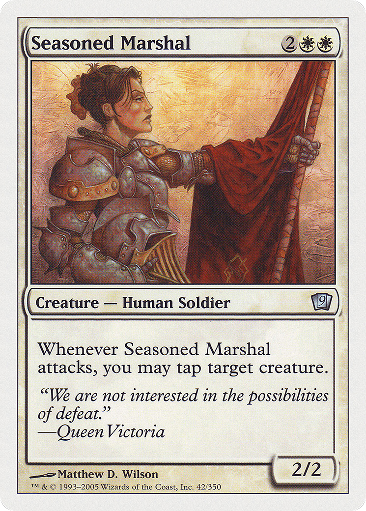 Seasoned Marshal (9ED-042) [9th Edition] Foil