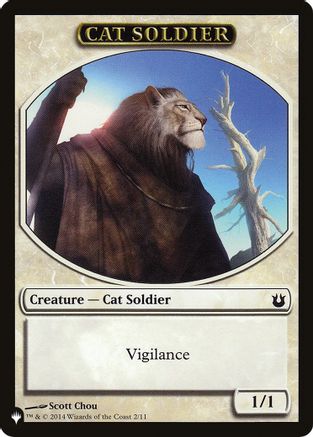 Cat Soldier // Warrior Double-Sided Token (LIST-2 // 17) [The List Reprints]