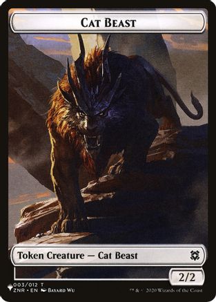 Cat Beast // Rat Double-Sided Token (LIST-3 // 3) [The List Reprints]
