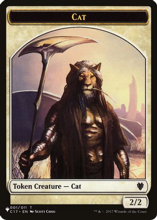 Cat (001) // Dog Double-Sided Token (LIST-1 // 10) [The List Reprints]