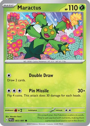 Maractus (003) [SV Paldean Fates] Reverse Holofoil - Common