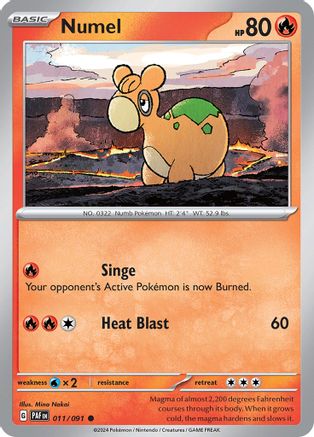 Numel (011) [SV Paldean Fates] Reverse Holofoil - Common