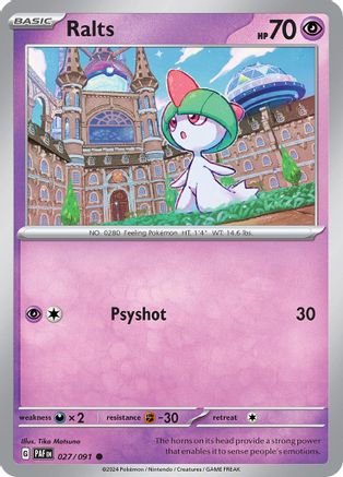 Ralts (027/091) [SV Paldean Fates] - Common