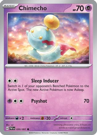 Chimecho (030) [SV Paldean Fates] Reverse Holofoil - Common