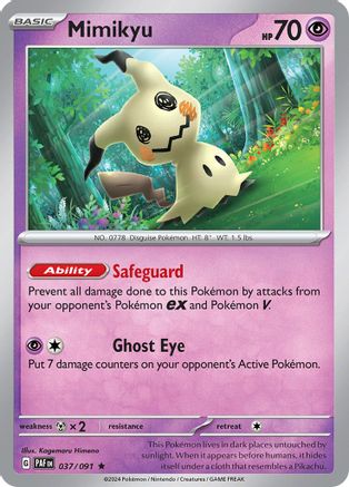 Mimikyu (037/091) [SV Paldean Fates] Holofoil - Rare