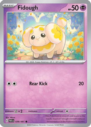 Fidough (038) [SV Paldean Fates] Reverse Holofoil - Common