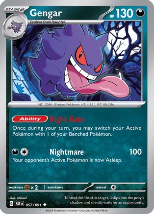 Gengar (057) [SV Paldean Fates] - Uncommon