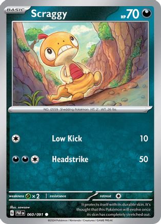 Scraggy (060) [SV Paldean Fates] Reverse Holofoil - Common