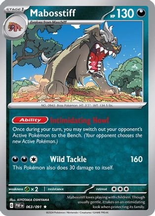 Mabosstiff (063/091) [SV Paldean Fates] Holofoil - Rare